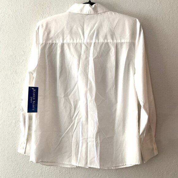 VINTAGE KAREN SCOTT EMBROIDERED CHRISTMAS BUTTON DOWN SHIRT - Picture 8 of 16